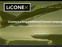 Tablet Screenshot of liconex.com